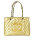GST, &pound;1,200, Handbags, Gold, Patent Leather, Front view